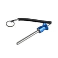 thumbnail image 3 of Weight Stack Pin with Pull Rope Locking Cable Gym Equipment Replacement Part Blue 10mmx105mm, 3 of 5