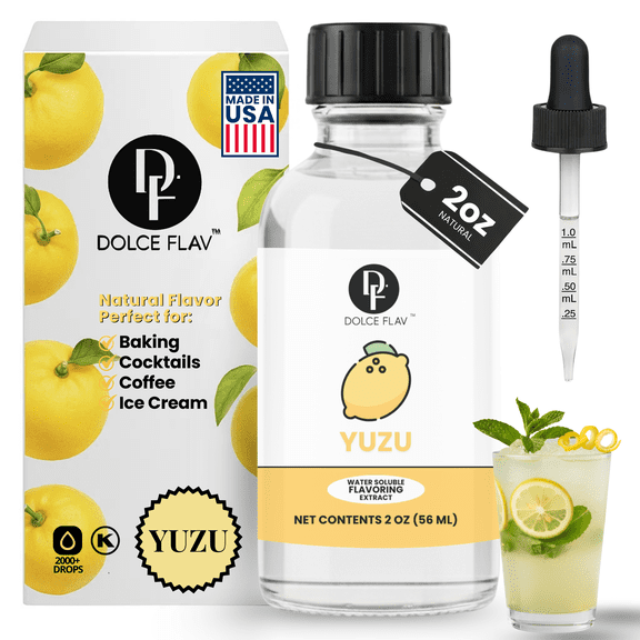 Yuzu Extract for Baking, Cocktails and Desserts | 2 Oz.