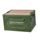 thumbnail image 5 of Caja de almacenamiento para acampar, plegable, de gran tamaño, con ruedas, apilable, con tapa. Verde, 5 of 9