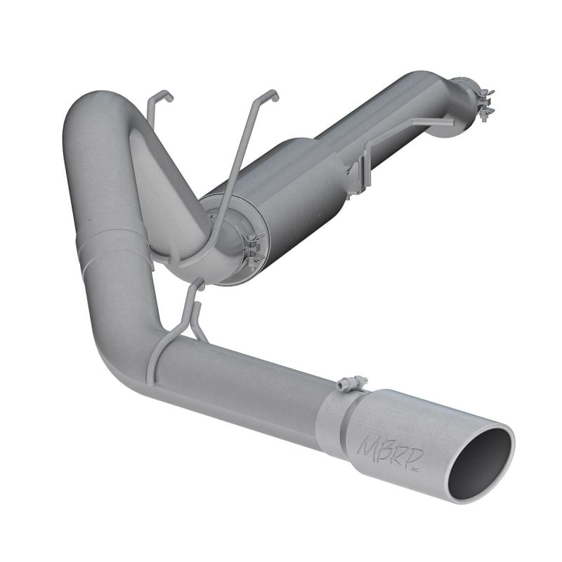 MBRP ford Crew Cab Cat Back Exhaust System 4" Single Side Muffled Noise Stainless Steel, 6.2L