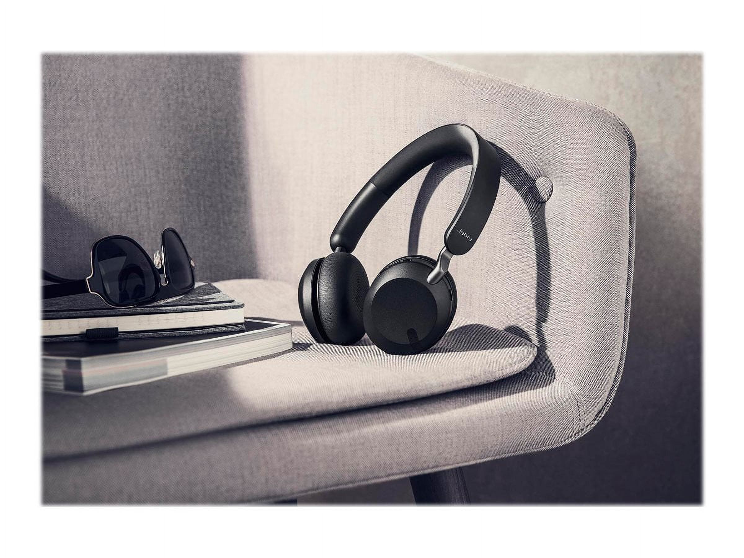 Jabra Elite 45h - Headphones with mic - on-ear - Bluetooth - wireless - titanium black - image 7 of 9