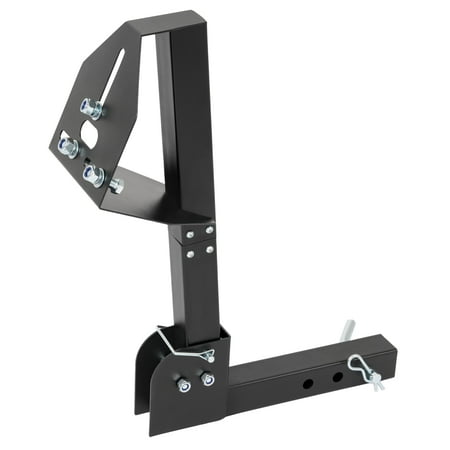 Kojem Adjustable Spare Tire Rack Trailer Hitch for 4 & 5 & 6 Lugs Trailer Wheels 2" Receiver