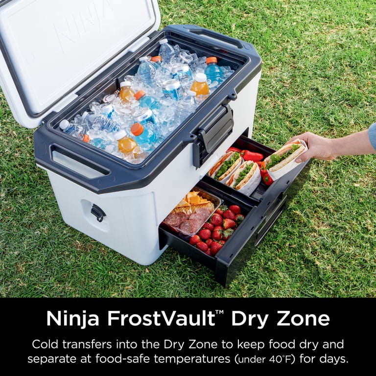Ninja FrostVault 50-Qt Hard Cooler with Cold Dry Zone, Integrated