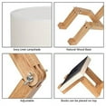 thumbnail image 2 of HAITRAL Wooden Table Lamp Creative Adjustable Stand for Bedrooms, 2 of 3