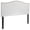 White, variant on Flash Furniture Lexington Upholstered Twin Size Headboard with Accent Nail Trim in White Fabric