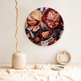 thumbnail image 2 of Lsque Chucky Pattern Ceramic Decorative Plate Decorative Plates with Display Stand Personalized Porcelain Plate Ceramic Ornaments for Wall Hanging Decoration-7in, 2 of 6