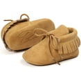 thumbnail image 4 of Baby Loafers Boys Girls Infant Shoes Soft Sole Tassels Moccasins Anti-Slip Crib Shoes, 4 of 6