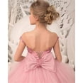 thumbnail image 4 of Drtj Girl's Elegant Tulle Flower Girl Dress - Lace Applique First Communion & Pageant Gown, Princess Ball Gown for Weddings, Parties & Special Occasions, 4 of 6