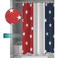 thumbnail image 2 of Shower Curtain for Bathroom with Hooks Independence Day Stripe and Star American Flag Pentagram Waterproof Fabric Bath Curtain Durable Bathroom Accessories for Showers & Bathtubs- 72" x 72", 2 of 6