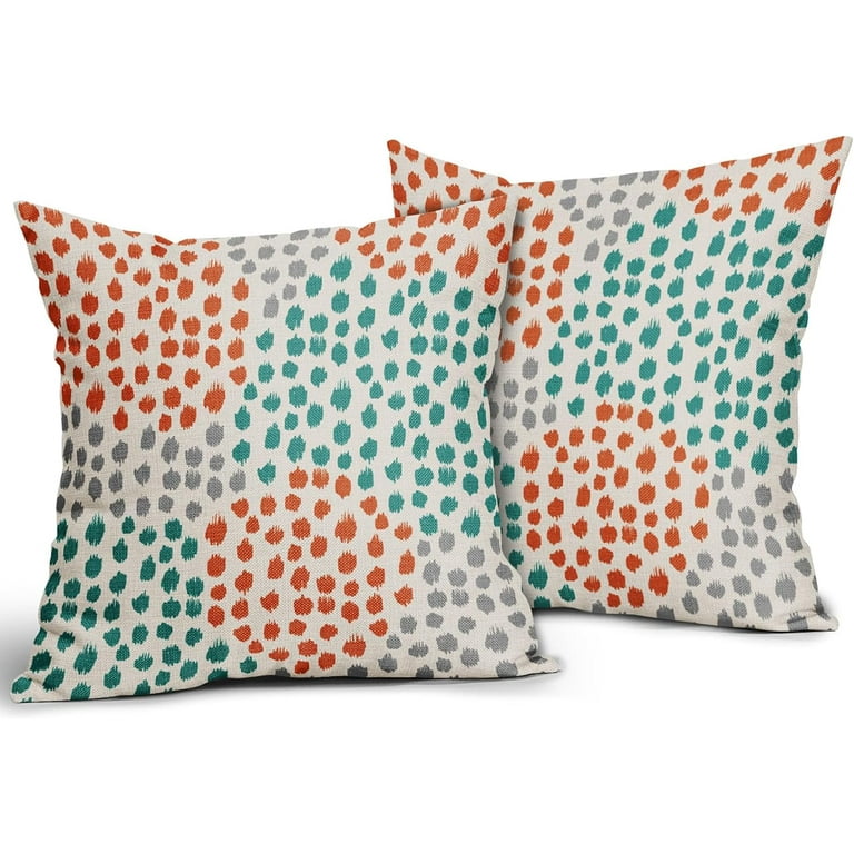 Set Of 2 White Printed Art Pillow Covers Set Of 2 White Printed Art Pillow Covers