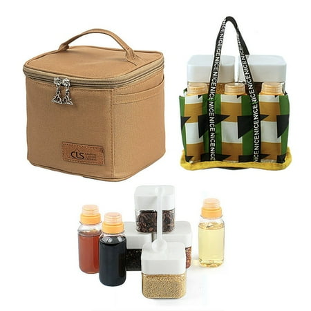 

Camping Seasoning Jar Set Outdoor Spice Kit Portable Spice Condiment Dispenser