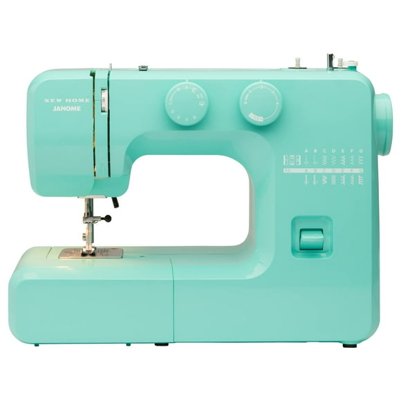 Janome Arctic Crystal Easy-to-Use Sewing Machine with Interior Metal Frame, Bobbin Diagram, Tutorial Videos, Made with Beginners in Mind!