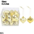 thumbnail image 3 of 12/24/34 piezas de bolas navideñas de oro rosa para decoración de jardín, hogar, árbol de Navidad, adornos colgantes, decoración navideña, Año Nuevo, Navidad, 3 of 5