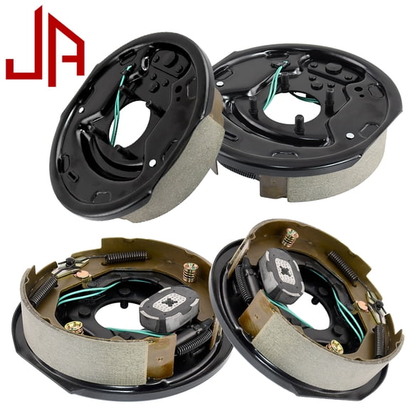 JADODE 10" x 2.25" Electric Trailer Brake Assembly fits 3500 lbs Axle Trailers,Electric and Hydraulic Brake for Two Pair - 023-026-00/023-027-00 Trailer Brakes