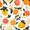 Orange Slices, variant on Yayeee Foldable Storage Basket for Shelves with Handles Waterproof Cloth Bins, Red Cherry