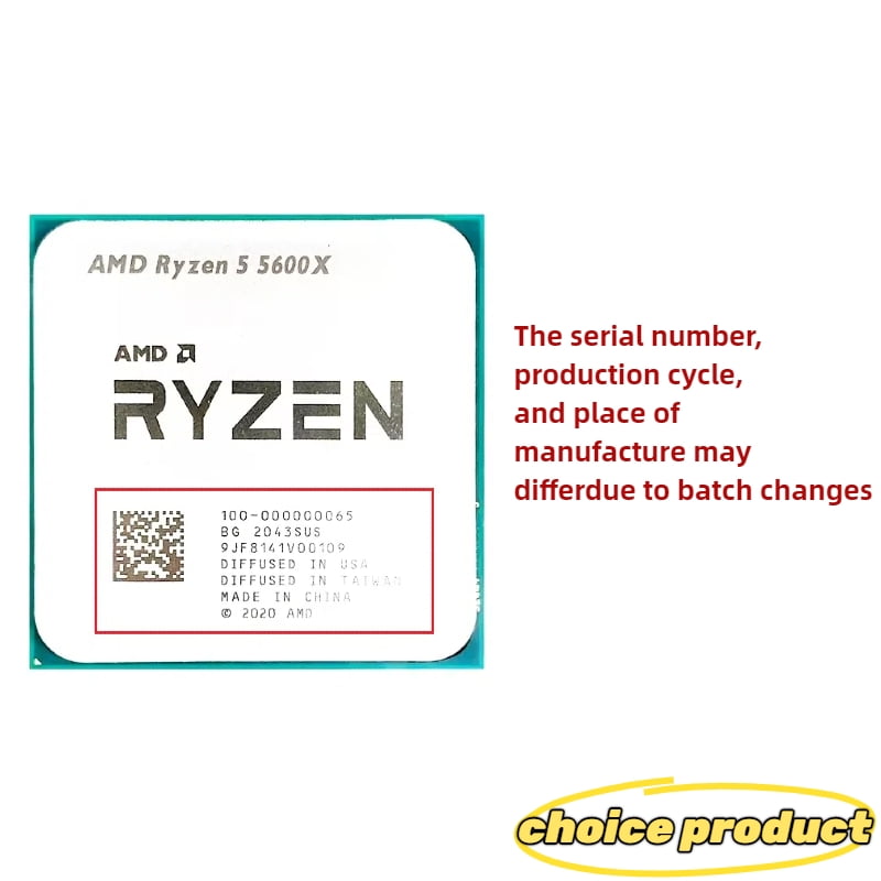 Ryzen 5 5600X R5 5600X 3.7GHz Six-Core Twelve-Thread CPU Processor