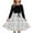 A#Black84, variant on Byoo Toddler Girls' Black White Doodle Dress Long Sleeve Bow Detail Dresses Kids Cute Print Dress