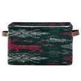 thumbnail image 2 of Knit Abstract Pattern and Reindeer Christmas Square Storage Bins with Handles Collapsible Containing Box 2 Packs, 2 of 9