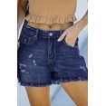 thumbnail image 2 of ABPHQTO Shorts vaqueros desgastados de tiro alto para mujer, 2 of 5