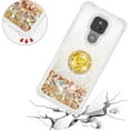 thumbnail image 5 of case for Motorola Moto G Play 2021 Case,Creativity Clear Quicksand Glitter Flowing Liquid Floating Soft TPU Case w/Stand Bling Diamond Sparkle Phone Cover for Motorola Moto G Play 2021  Gold, 5 of 14