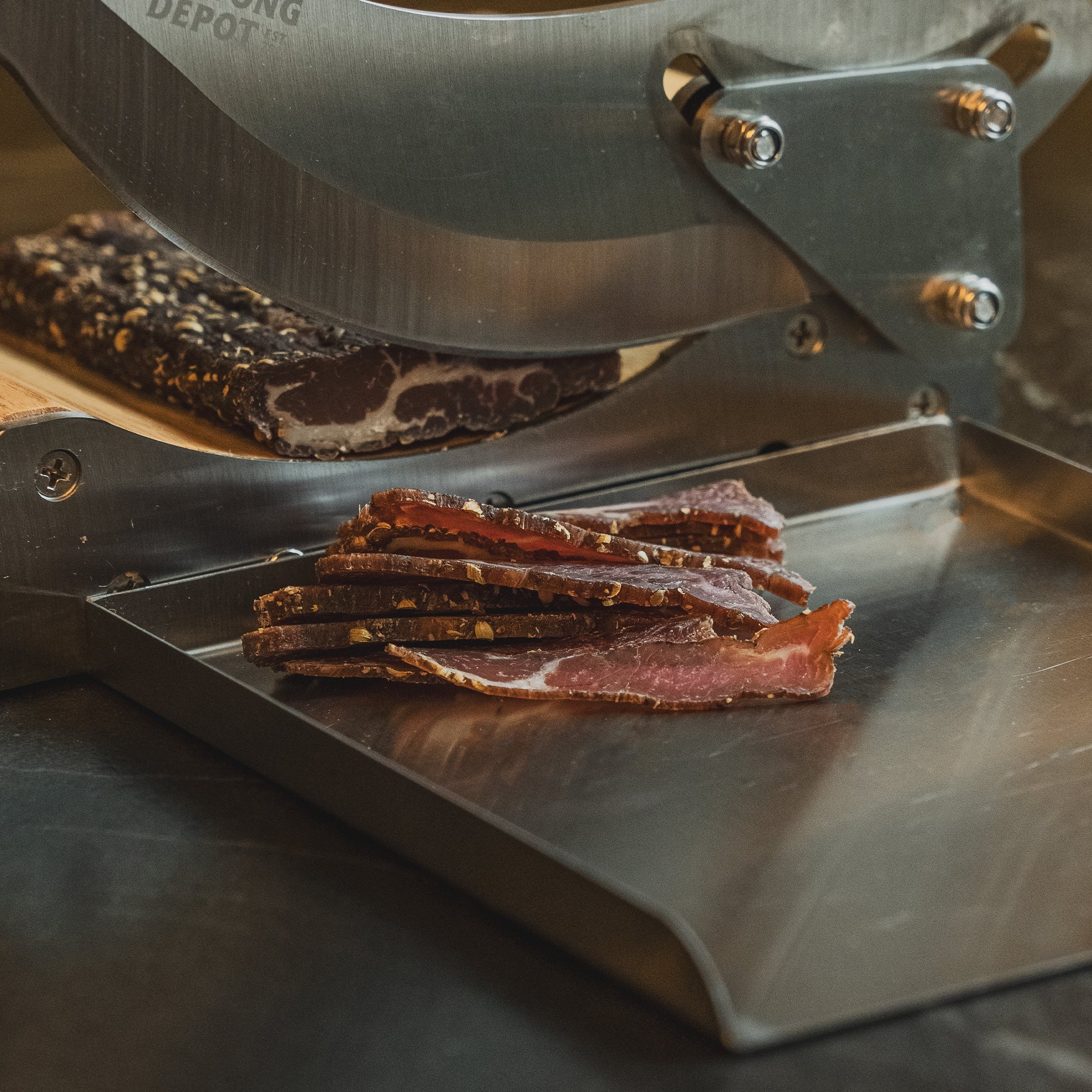 Biltong Depot Smoky Mesquite Steak Slab (8oz): High Protein Snack, No Sugar, Smoked Natural Dried Beef Jerky