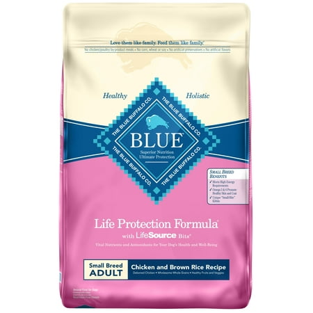 Blue Buffalo Life Protection Formula Natural Adult Small Breed Dry Dog Food, Chicken and Brown Rice,