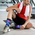 thumbnail image 6 of Athletic Socks Galaxy Sport Running Calf Socks Crew Socks for Men Women, 6 of 7