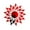 Red, variant on fsxdhpcsgfc Home DIY Sunflower Acrylic Three- Wall Sticker Decoration Trumpet Ornament Sculptures in Ice Sculpture Paste for Painting