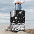 thumbnail image 7 of Rateoe Cosmic Landscape Celestial Art Printed Luggage Cover, Suitcase Protector Fits 18-32 Inch Luggage-X-Large, 7 of 7