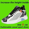 thumbnail image 4 of Men'S Height-Increasing Sneakers with Cushioned EVA Sole - Low-Top Lace-Up Shoes  Black & Colorway - All-Season Gym, Running, Casual Shoes - Height Increase for Men, Gym Footwear, Sporty Design, Brea, 4 of 7