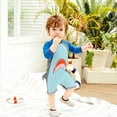 thumbnail image 4 of Boy 1 to 6 Years Old Cartoon Sleeve Long Swimsuit Sun Block Swimsuit, 4 of 8