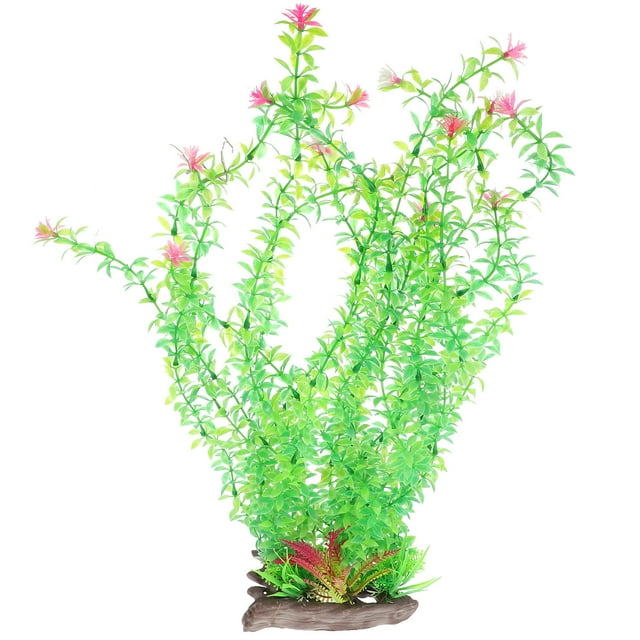 OULII Aquarium Water Grass Artificial Plant Green Plastic 1 Set