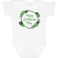 thumbnail image 3 of Inktastic Happy St. Patrick's Day Clovers Boys or Girls Baby Bodysuit, 3 of 5