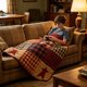 thumbnail image 5 of Independence Day Star Plaid Print Flannel Blanket, 5 of 6