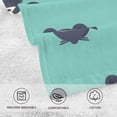 thumbnail image 3 of Coolnut Cute Ninjia Patterned Hand Towels 2 PCS, Cotton Bath Towel for Drying Face Hands Body Decorative Water Absorbent Lightweight Towels for Bathroom Ktichen Travel Gym, 16"x28", 3 of 6