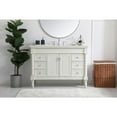 thumbnail image 3 of Elegant Kitchen and Bath 48 inch Single Bathroom vanity in Antique White, 3 of 15