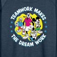 thumbnail image 3 of Disney - Teamwork Group - Women's Lightweight French Terry Long Sleeve Shirt, 3 of 5