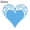Blue, variant on 50Pcs Hollow Heart Shaped Wine Glass Cup Table Name Cards Wedding Party Decor