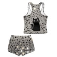 thumbnail image 7 of Psesaysky Girls Tankini Swimsuit Black Cat Print 2 Piece Modest Bathing Suits for Girls Swim Tank Top + Bottoms, Size 6-15Y, 7 of 7