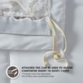 thumbnail image 6 of Better Homes & Gardens 3-Piece Ivory Chenille Duvet Set, Full/Queen, 6 of 6