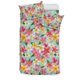 thumbnail image 1 of Juego de cama con estampado de plumeria Pm014, 1 of 5