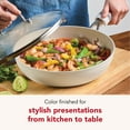 thumbnail image 5 of KitchenAid Hard-Anodized 12.25 Inch Ceramic Induction Skillet with Lid, Dishwasher Safe and Oven Safe to 500°F, Porcelain White, 5 of 11