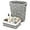 Grey, variant on Pink Trash Can with Wicker Storage Baskets,12 Liter/3.2Gallon Small Bathroom Trash Can Handwoven Waste Basket Narrow Small Garbage Can for Bedroom, Bathroom,Office