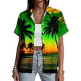 thumbnail image 7 of Yopmin Women's Hawaiian Shirts Palm Tree Short Sleeve Button Down Tropical Shirt Trendy Clothes for Travel, 7 of 7