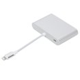 thumbnail image 4 of Aleación de aluminio para interfaz del sistema IOS a HDMI+VGA+equipo adaptador de 3,5 mm plateado, 4 of 5