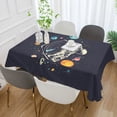 thumbnail image 2 of Yayeee Tablecloths 54" x 54" Rectangle Wrinkle Resistant Party Table Cover, Black Record, 2 of 8
