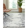 thumbnail image 4 of Unique Loom Serenity Shag Collection Area Rug - Vigie (7' 10" x 10' Rectangle White/Gray), 4 of 9
