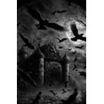 thumbnail image 1 of Póster Vintage de casa encantada de terror, impresiones para decoración del hogar, Halloween, La Casa de los espíritus malignos, pintura en lienzo, arte de pared, 1 of 4