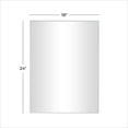 thumbnail image 3 of DecMode 18" x 24" White Wall Mirror with Thin Frame, 3 of 7