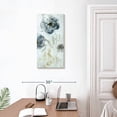 thumbnail image 3 of Elephant Stock Morning Peony Wall Art - Vertical Canvas Wall Art - Living Room Wall Decor - Abstract Canvas - Purple And Blue Decor By Carol Robinson - 15" x 30", 3 of 8